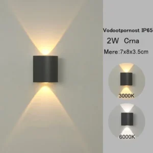 Dekorativna Zidna Lampa 2W