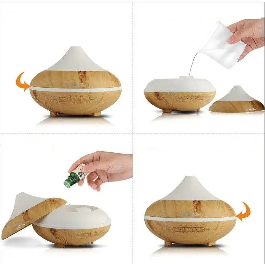 Ultrasonični Aroma Difuzer Beli Hrast - Image 4