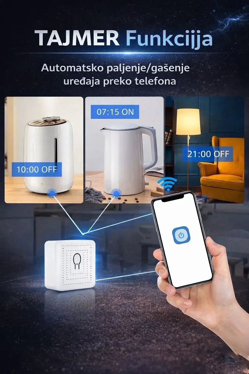 Wi-Fi Smart prekidač i mobilna aplikacija