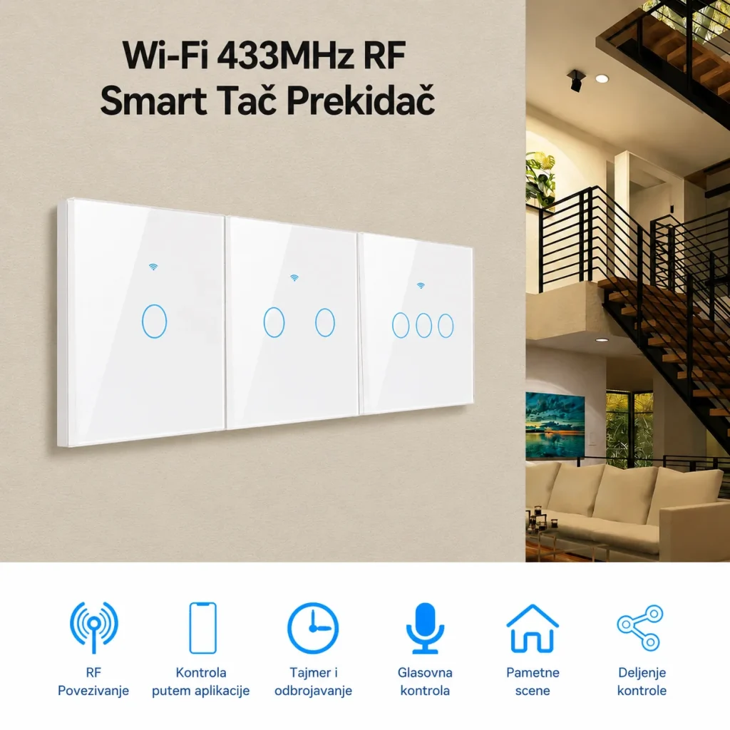 Pametni Wi-Fi Tač Prekidač