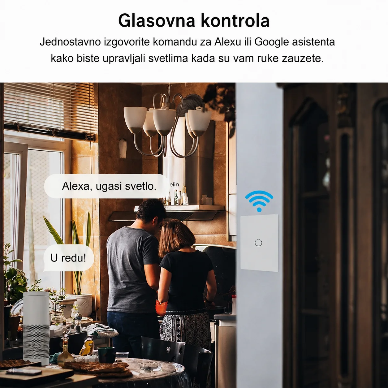 Smart Pametni Wi-Fi Tač Prekidač RF 433MHz - Slika 2