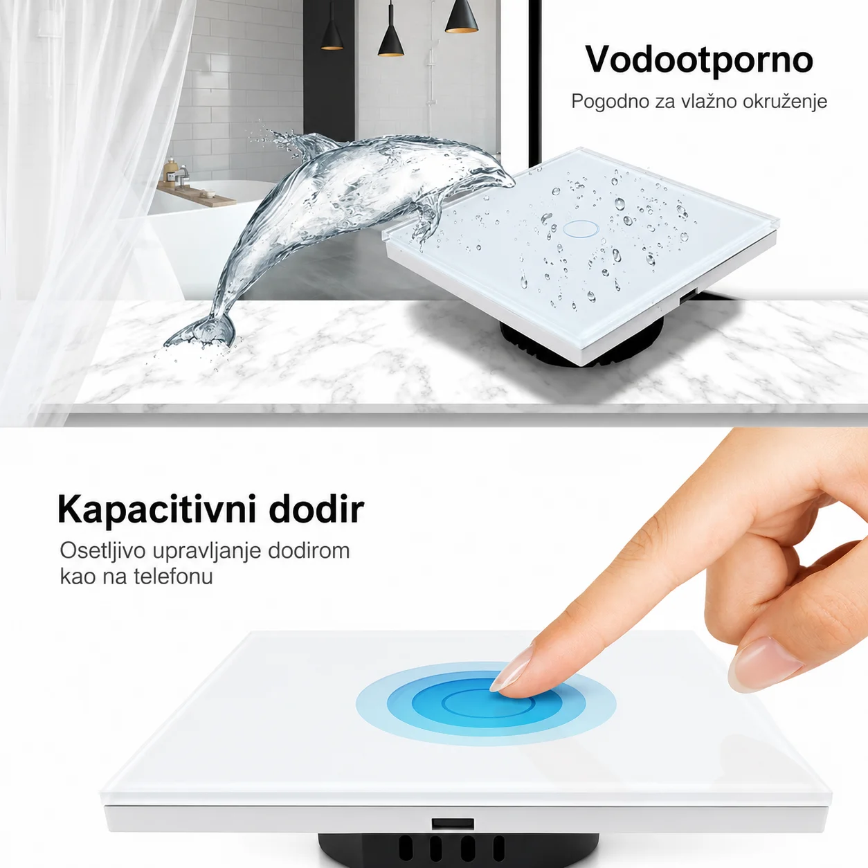 Smart Pametni Wi-Fi Tač Prekidač RF 433MHz - Slika 11