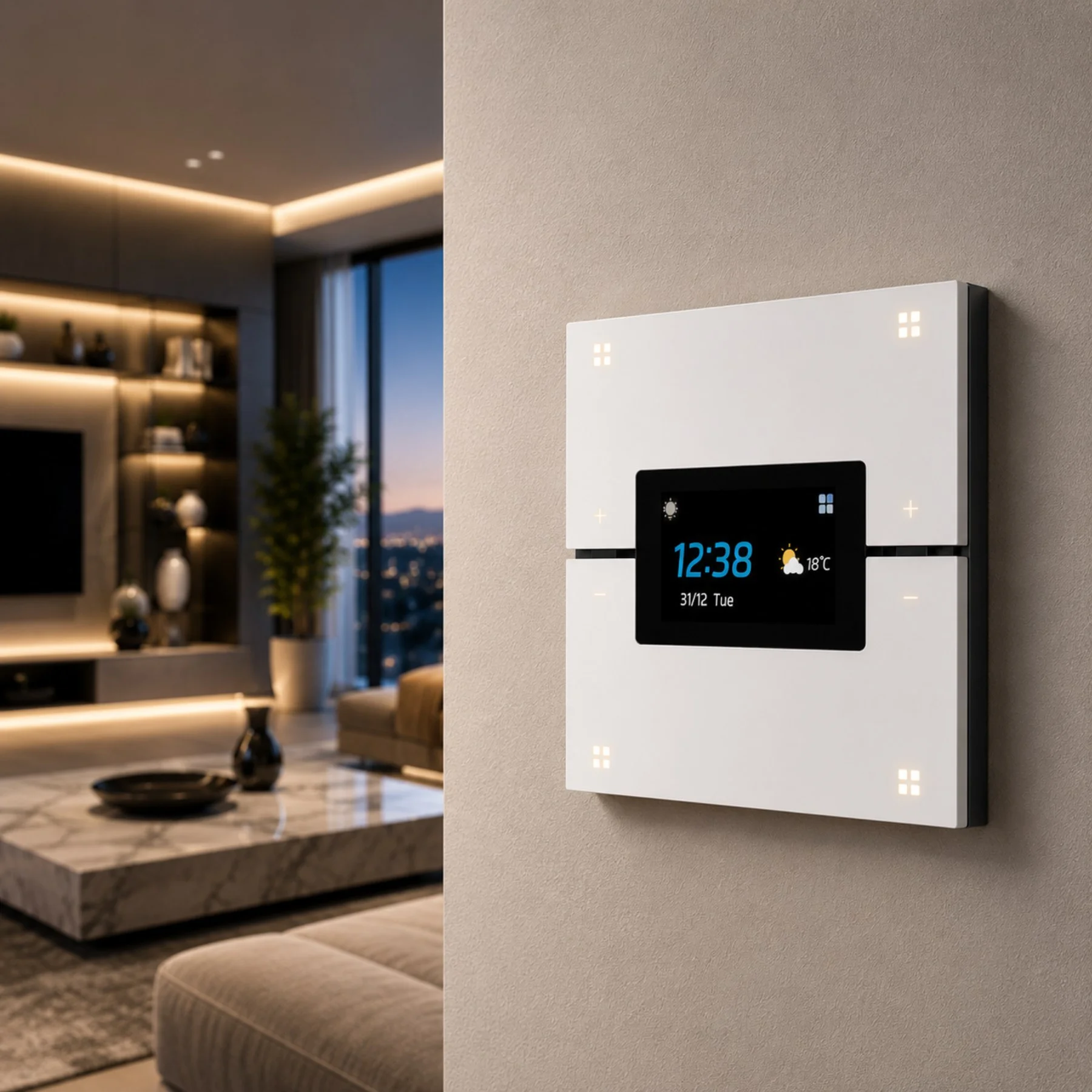 Tuya M9 Pro Zigbee Pametni Prekidač sa LCD Ekranom + Zigbee Gejtvej - Slika 14
