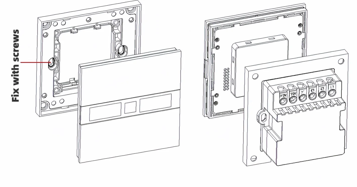 Tuya M9 Pro Zigbee Pametni Prekidač sa LCD Ekranom + Zigbee Gejtvej - Slika 7